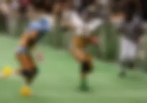 Sexy female football players with hot bodies
