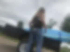 Blonde ass in jeans