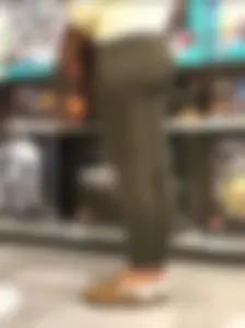 Tight, fit asses at LEGO Store