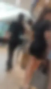 2x1 milf with beautiful butt and small waist, and girl in very tight black lycra shorts [OC]