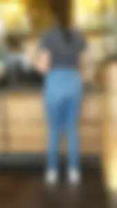 Latin teen in tight jeans