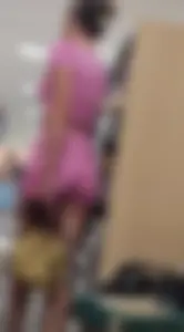 Girl in pink bra less