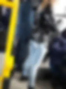 Nice Booty in Tight Jeans Bus Candid