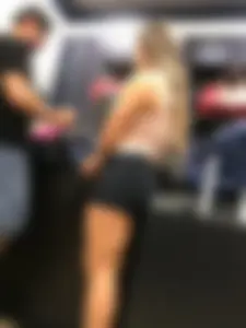 Hot candid butts in spandex mini shorts, creepshots gallery in a store