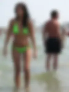 Candid beach and bikini babes