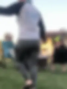 Blonde ass in jeans