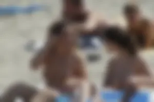 Sexy mature girls on Vilanova topless beach