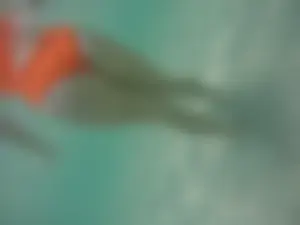 Underwater in a fantastic bikini