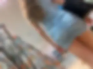 Amazing Creepshots of a Candid Girl in a Short Blue Dress