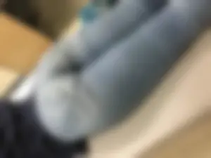Hot Ass in Tight Jeans - Girl Lying on the Mattress on Her Stomach