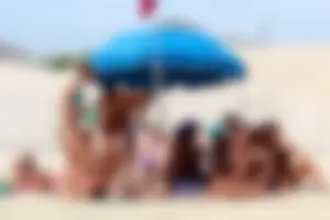 Lifeguard tournament girls on the beach