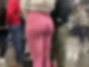 Slim Fit Blonde Wide Hips Round Bubble Butt in Pink NVGTN