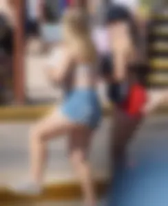 Bikini girls at Salt River Tubing in Arizona