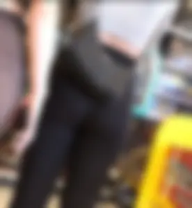 Tight, fit asses at LEGO Store