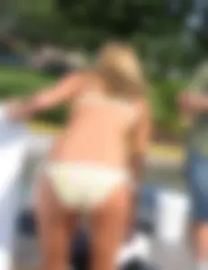 Sexy bikini car wash girls