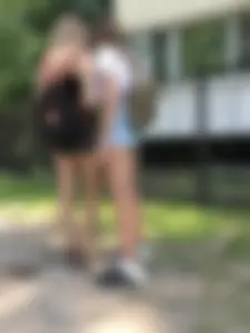 Couple of skinny teens