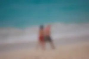Assortment of sexy babes at the beach in bikinis