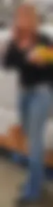Milf in jeans shopping with big tits
