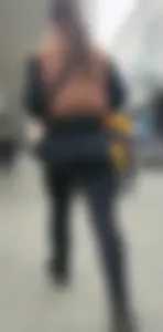 Cute brunette with a jiggly bubble butt