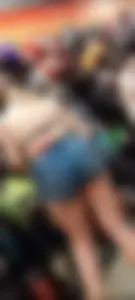 Perfect ass pawg in shorts
