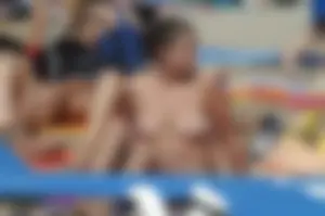 Sexy mature girls on Vilanova topless beach