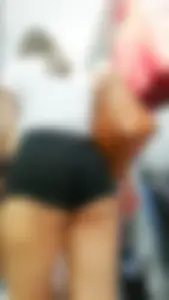 Chunky teen in legging shorts part II