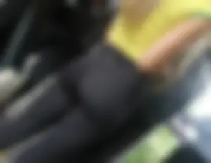 Cute tight ass in yoga pants on the train OC