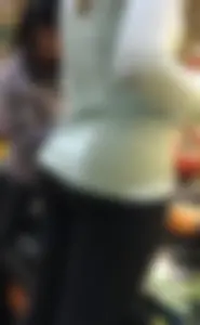 Grocery store bubble butt milf in leggings