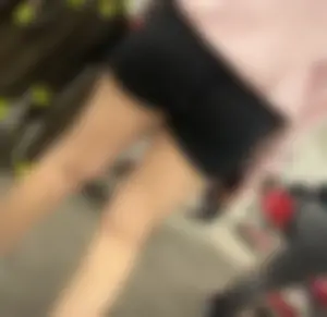 (OC)target latina capped in black biker shorts close ups