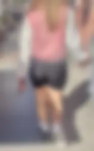 Sexy girl in tight shorts