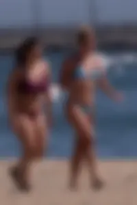 Blue thong fit chick