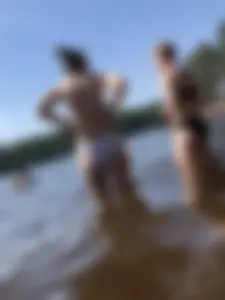 Girl in Swimsuit at the Lake Beach Candid Gallery