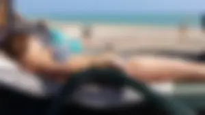 Hot Girl Lying Asleep on a Sunbed Creepshots Gallery