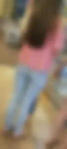 Broad Ass in Tight Jeans at the Supermarket
