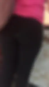 Sexy bubble ass in leggings closeups