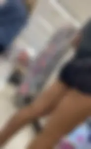Bubble butt in tight little shorts