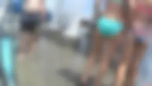 A compilation of underwater girls in bikinis