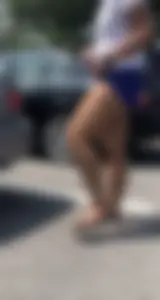 Beautiful legs on this light skinned girl