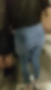 Cute little ass at the train station with a VPL