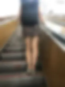 Hot Milf in a Dress Subway Train and Escalator Creepshots - Great Legs
