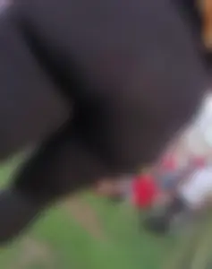 Big ass in black leggings