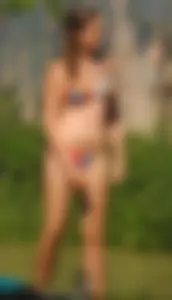 Bunch of sexy girls in bikinis with nice bodies
