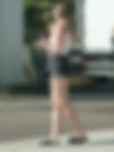 Fastshooter Post 11 - College girl In cheeky shorts / Nice legs