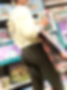 Tight, fit asses at LEGO Store