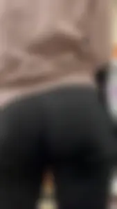 Smiley College Girl In Black Leggings