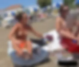 Beach voyeur babes in bikinis, thongs and topless
