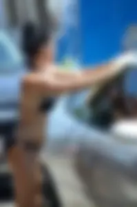 Sexy bikini car wash girls