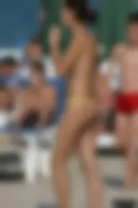 Beach voyeur girls in bikinis, thongs and topless