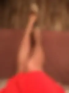 Teen in Pantyhose Lying in a Couch with Her Shoes Off Home Selfie