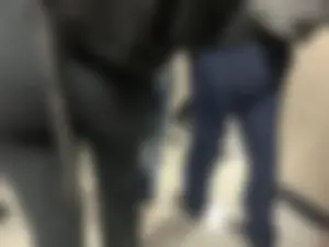 Slightly blurred but still nice college booties closeup